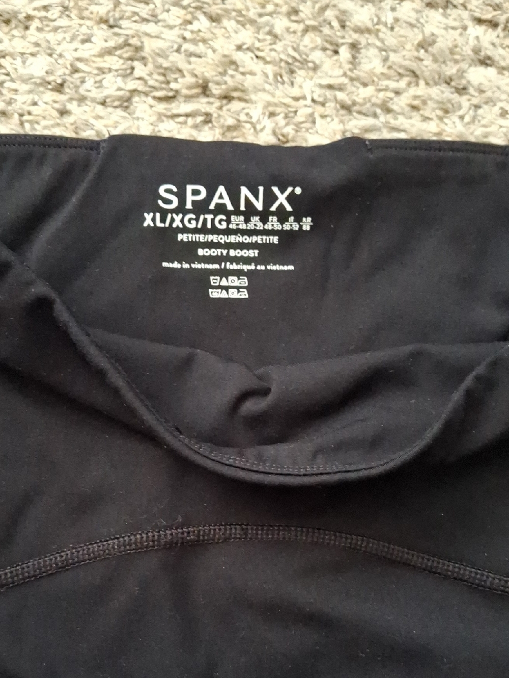 SPANX Booty Boost Black Workout Pants - Picture 2 of 9